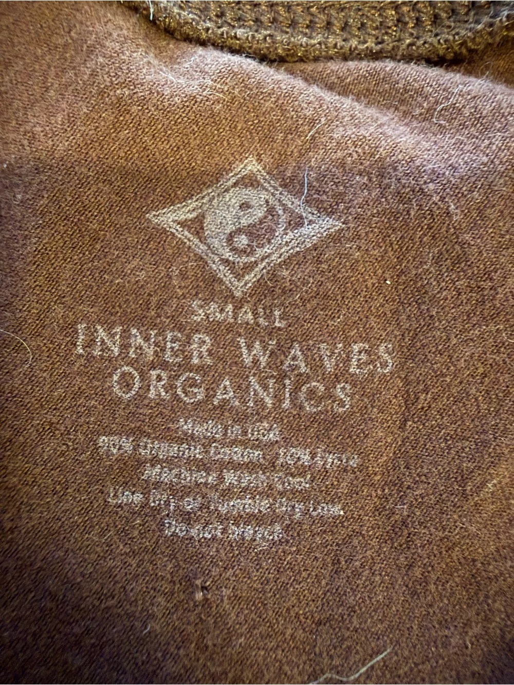 Inner Waves Organics Brown Wide Leg Lounge Pants Yoga Athleisure - Picture 2 of 3